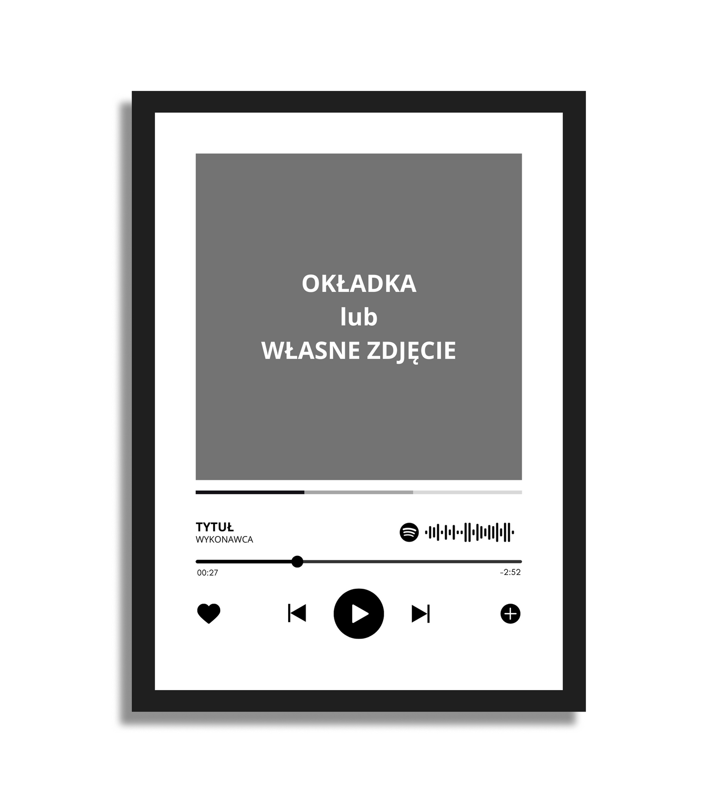 Plakat z własnym utworem (wariant 2)