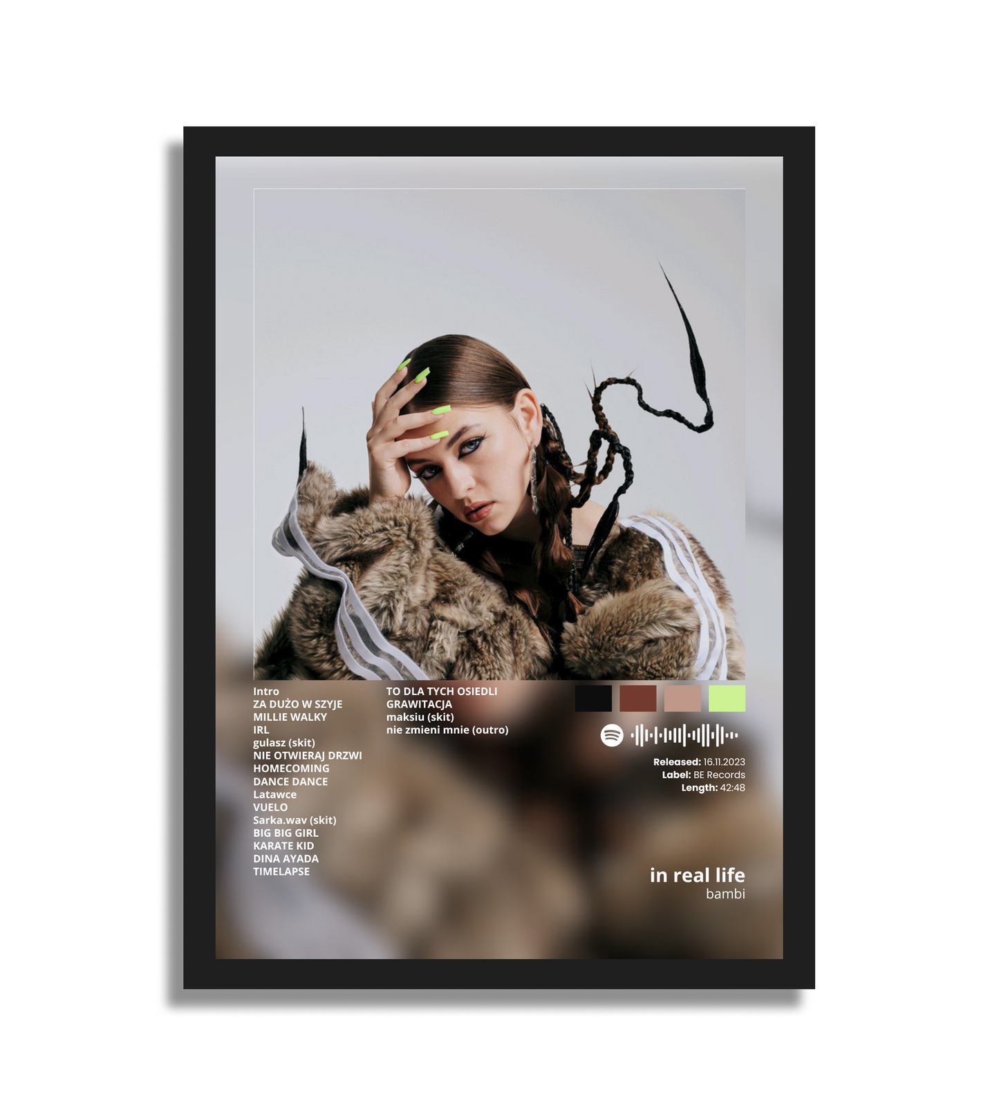 Plakat z własnym albumem (wariant 3)