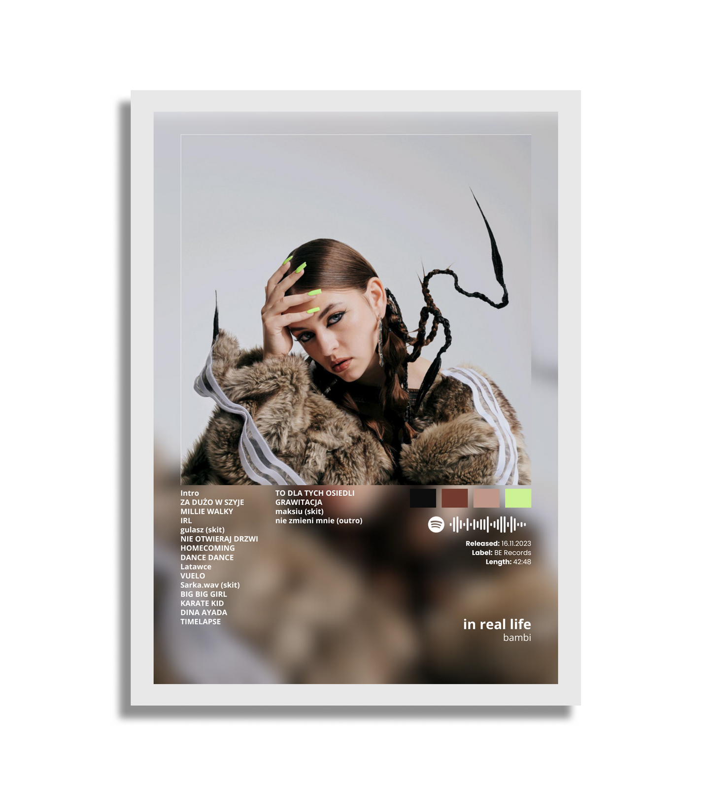 Plakat z własnym albumem (wariant 3)