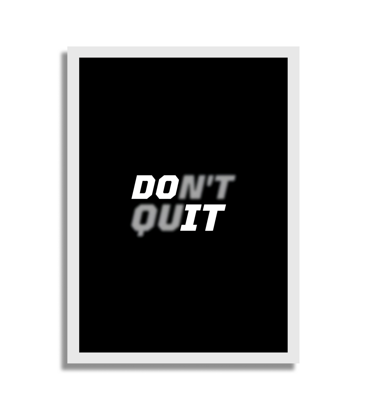 Plakat Don't quit