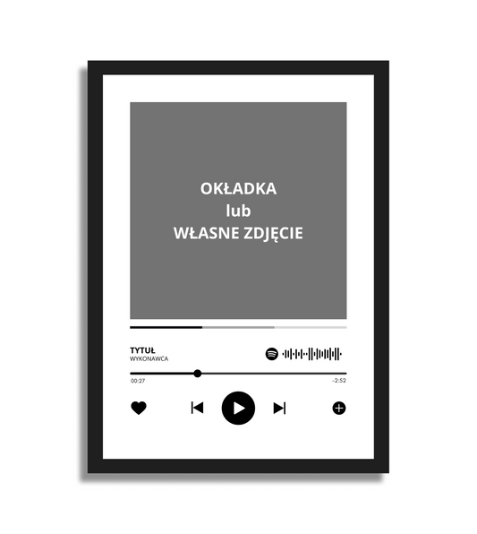 Plakat z własnym utworem (wariant 2)