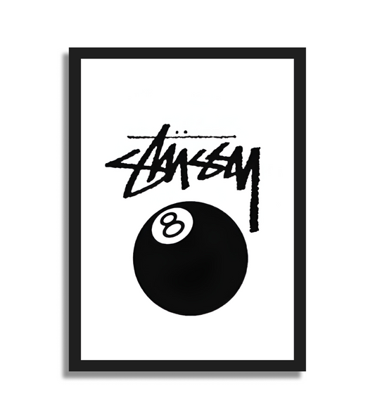 Plakat 8ball Stussy
