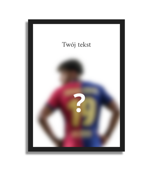 Plakat z własnym sportowcem